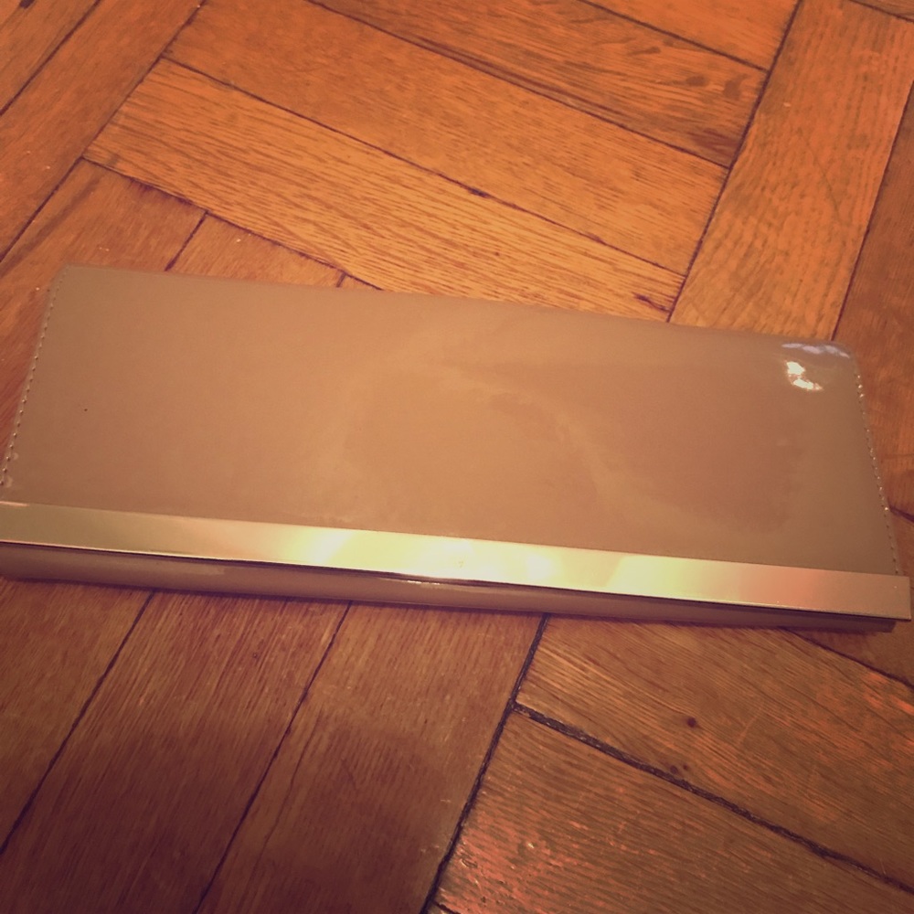 Aldo Nude Patent Leather Clutch